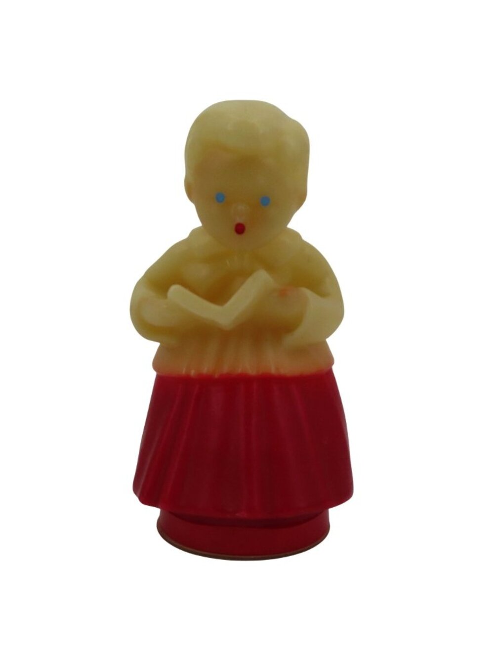 Antique Fanny Farmer Candies 7.3in Choir Boy Wax Candy Container Red Christmas
